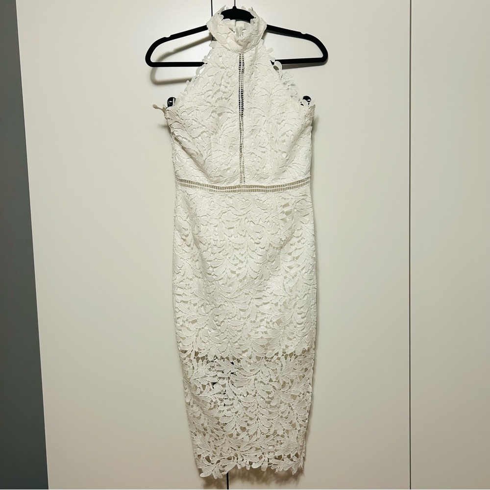 Lulus white halter dress